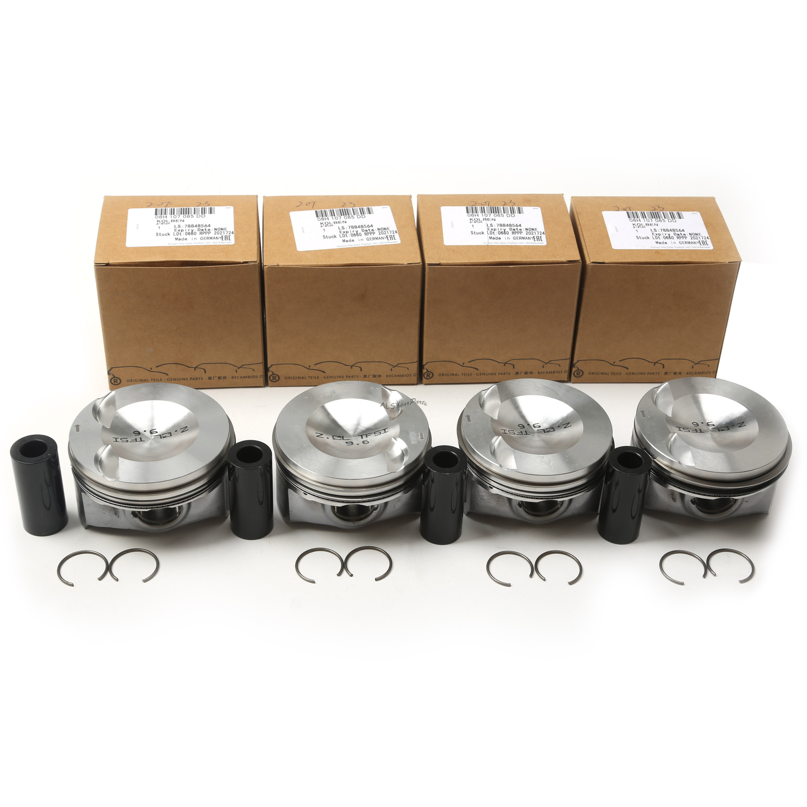 4x Pistons Rings Kit Φ82.51mm Φ23mm Fit For EA888 VW Golf AUDI A4 A5 Q5