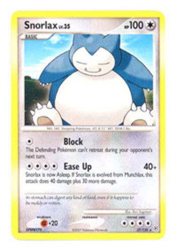 Snorlax 37/130 Holo - Diamond & Pearl - Pokemon Card | eBay
