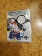2005-06 JAY BOUWMEESTER SP GAME USED BLUE JERSEY CARD. FLORIDA PANTHERS. 