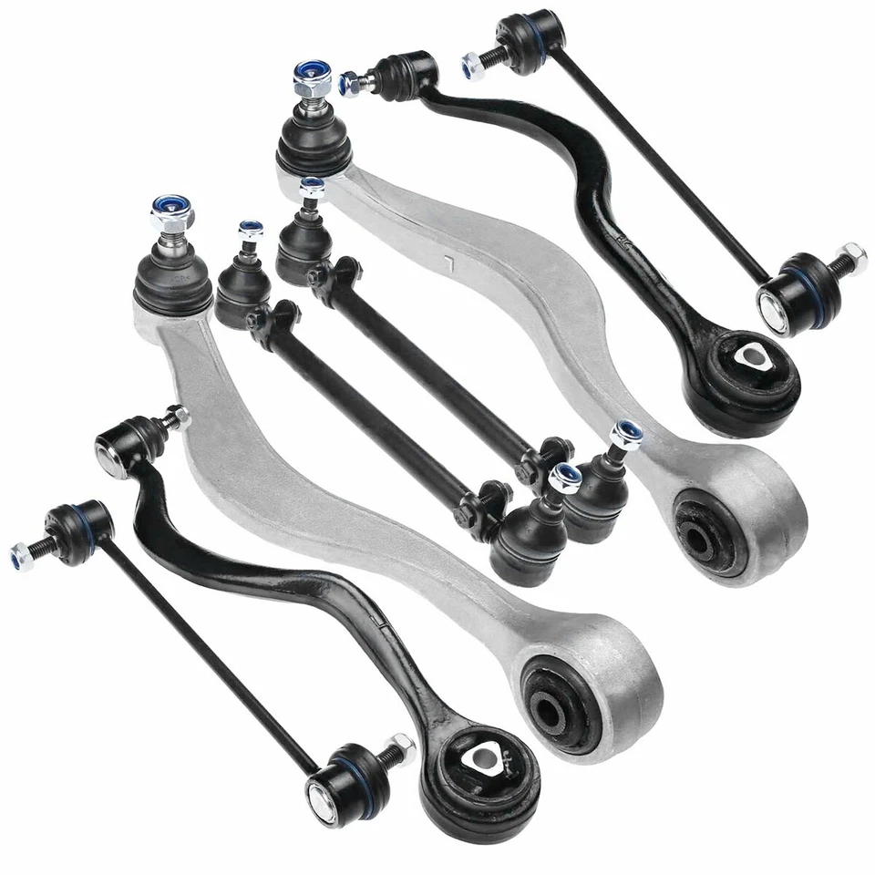 Juego de 8 barras estabilizadoras de brazo de control inferior superior delantero para BMW E32 735 740 iL Foto 3 de 4