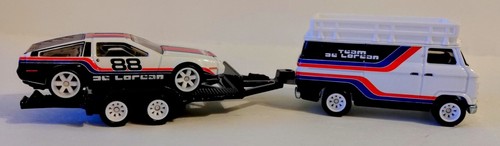 2025 Hot Wheels Car Culture Team Transport DeLorean & Rally Van Loose Mint