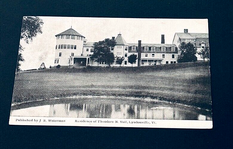 1912 Postcard Home of Theodore Vail Lyndonville Vermont Bell Telephone Exec. eBay