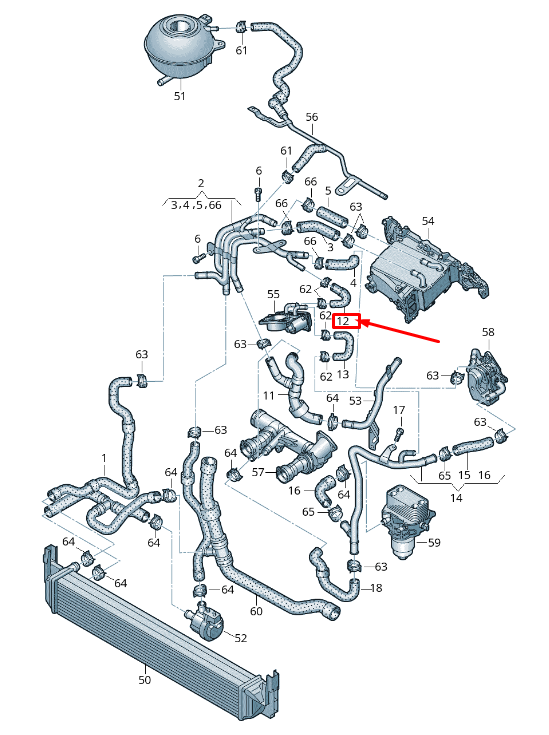 NOUVEAU TUYAU DE LIQUIDE DE REFROIDISSEMENT SKODA RAPID NH 04L121058R ORIGINAL