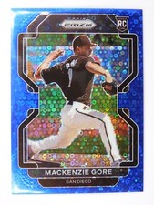 2022 Panini Prizm Baseball Mackenzie Gore #7 Blue Donut Circles Prizm /199