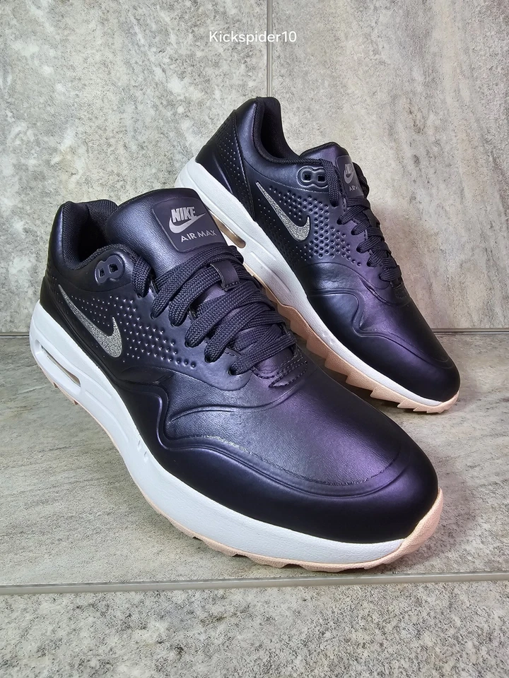 Zapatos de golf Nike Air Max 1 para mujer talla 9 sin clavos metálicos púrpura AQ0865-003 Foto 3 de 4