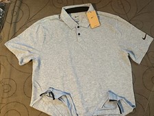 NIKE GOLF 435 HEATHER L. BLUE POLO SHIRT SIZE L MEN NWT 80.00