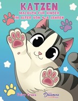 Katzen Malbuch FüR Kinder Im Alter Von 4-8 Jahren - *Neu*