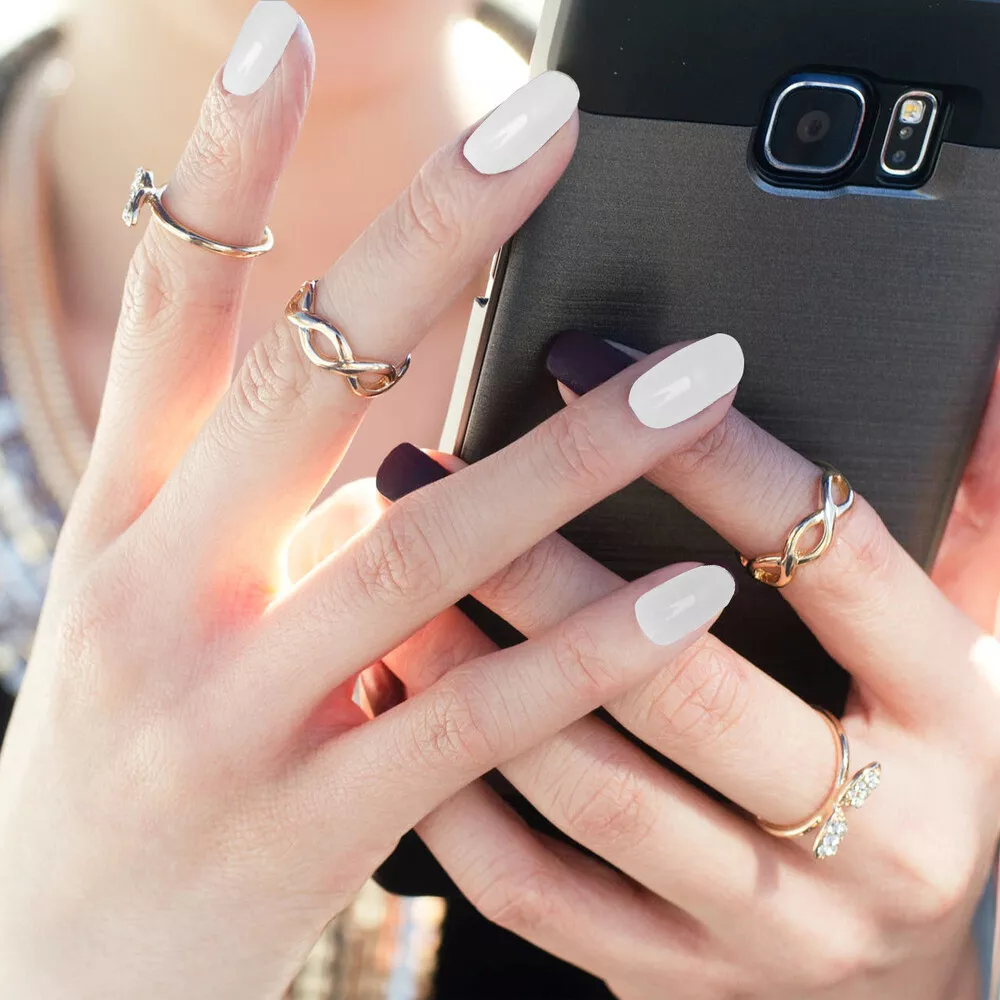 Meninas Fake Nail, Full Cover Girls Press On Fake Nails Cartoon