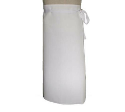 Chef Revival White Knife & Steel Reversible Poly-Cotton Two-Sided Waist Apron