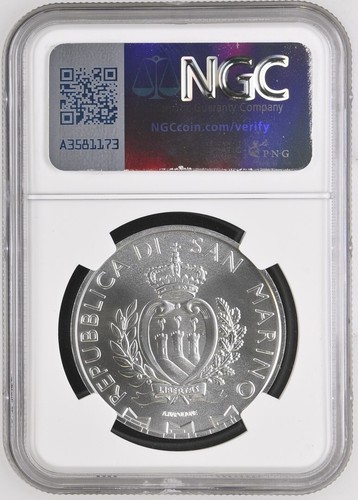 2025 San Marino PEREGRINE FALCON Silver 5 Euro S5E MS69 NGC TOP POP!!! - Picture 2 of 5