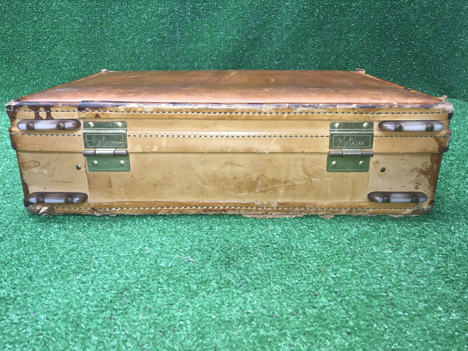 Vintage Hartmann Belting Leather Briefcase Hard Case… Gem