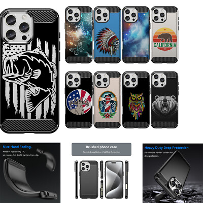 For [iPhone 16 Pro Max][Flex TPU Fiber SET8] TPU Slim Flexible Grip Case