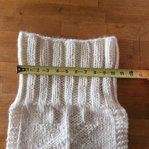 Hand Knit 100% Merino Wool Dicky Scarf Neck Warmer Reversable Chunky Ivory - Picture 5 of 8