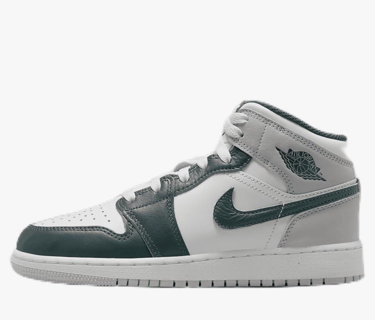 Nike AIR Jordan 1 MID SE (GS) (FQ8088-103, White/Oxidized Nike AIR Jordan 1 MID SE (GS) (FQ8088-103, White/Oxidized