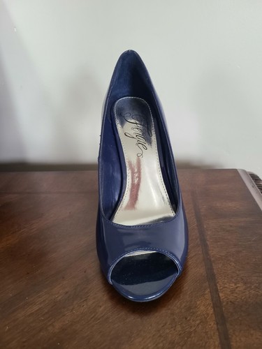 Fergie Womens Nikita Dress Open Toe Wedge Pump Shoes New Sz 6.5 - Picture 6 of 7
