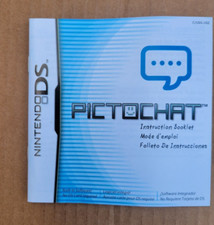 NINTENDO DS PICTOCHAT INSTRUCTION BOOKLET ONLY NO GAME
