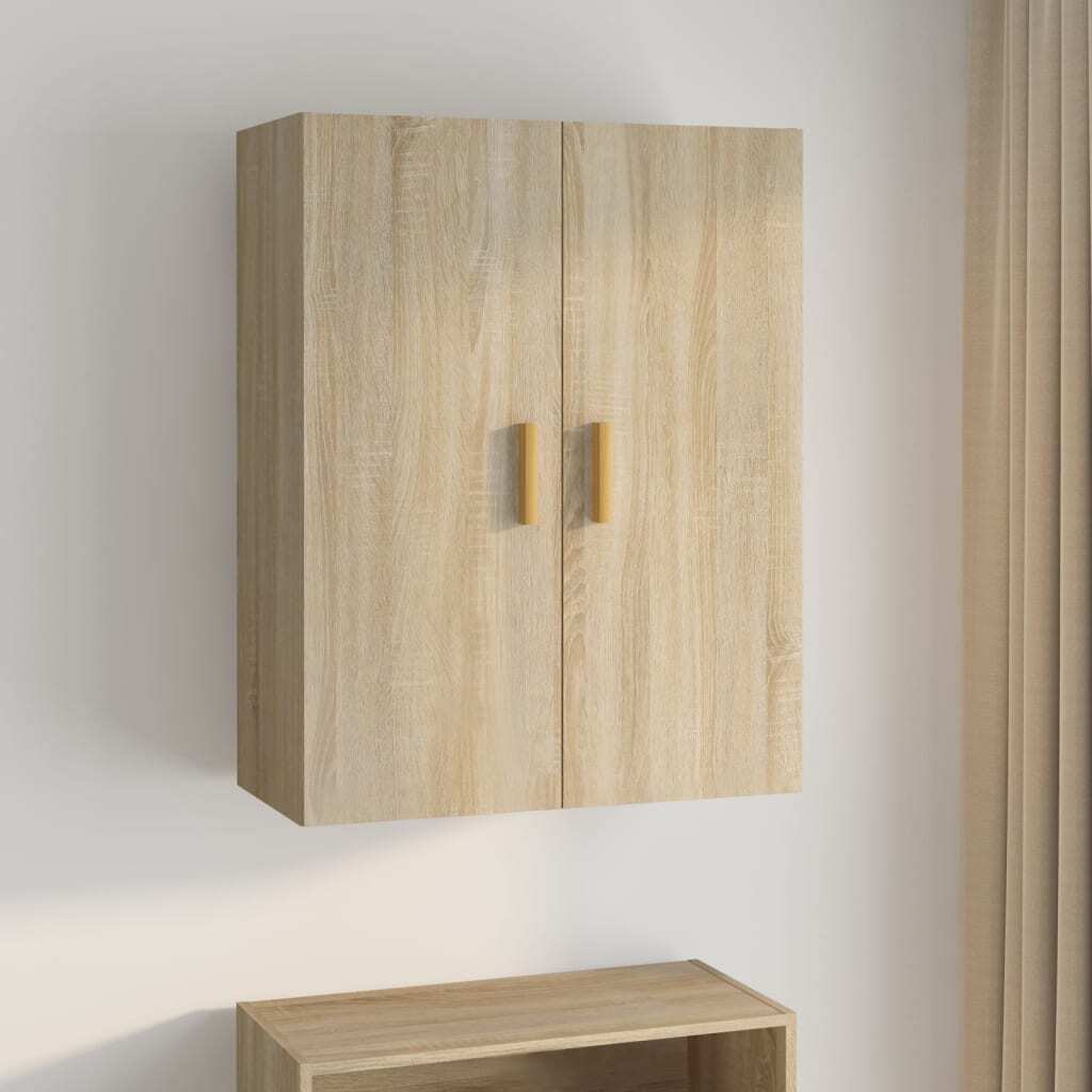vidaXL Hanging Wall Cabinet Sonoma Oak 69.5x34x90 cm