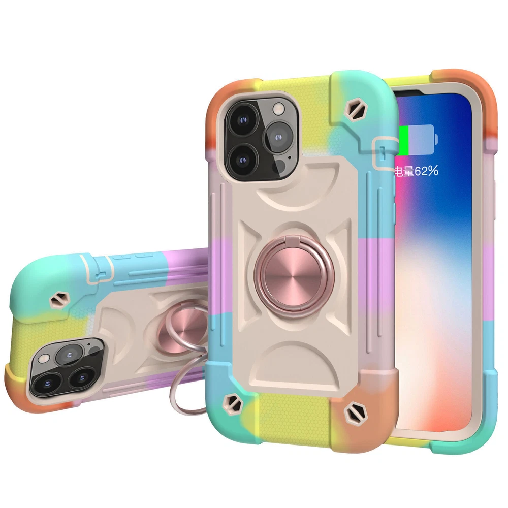 Shockproof iPhone 13 Case with Ring Stand Holder Cover