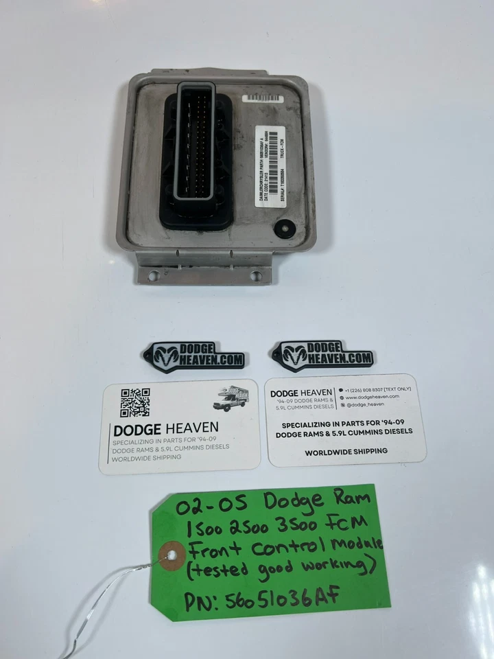 Módulo de control delantero 56051036AF Dodge Ram 1500 2500 3500 FCM 2002-2005 fabricante de equipos originales Foto 3 de 4