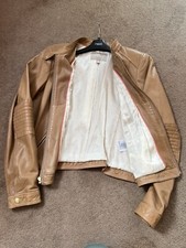 Banana Republic Tan Leather Women’s Jacket Size M