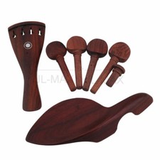 4/4 Violin Rosewood Accessories Tailpiece chinrest end pin 4 pegs parts