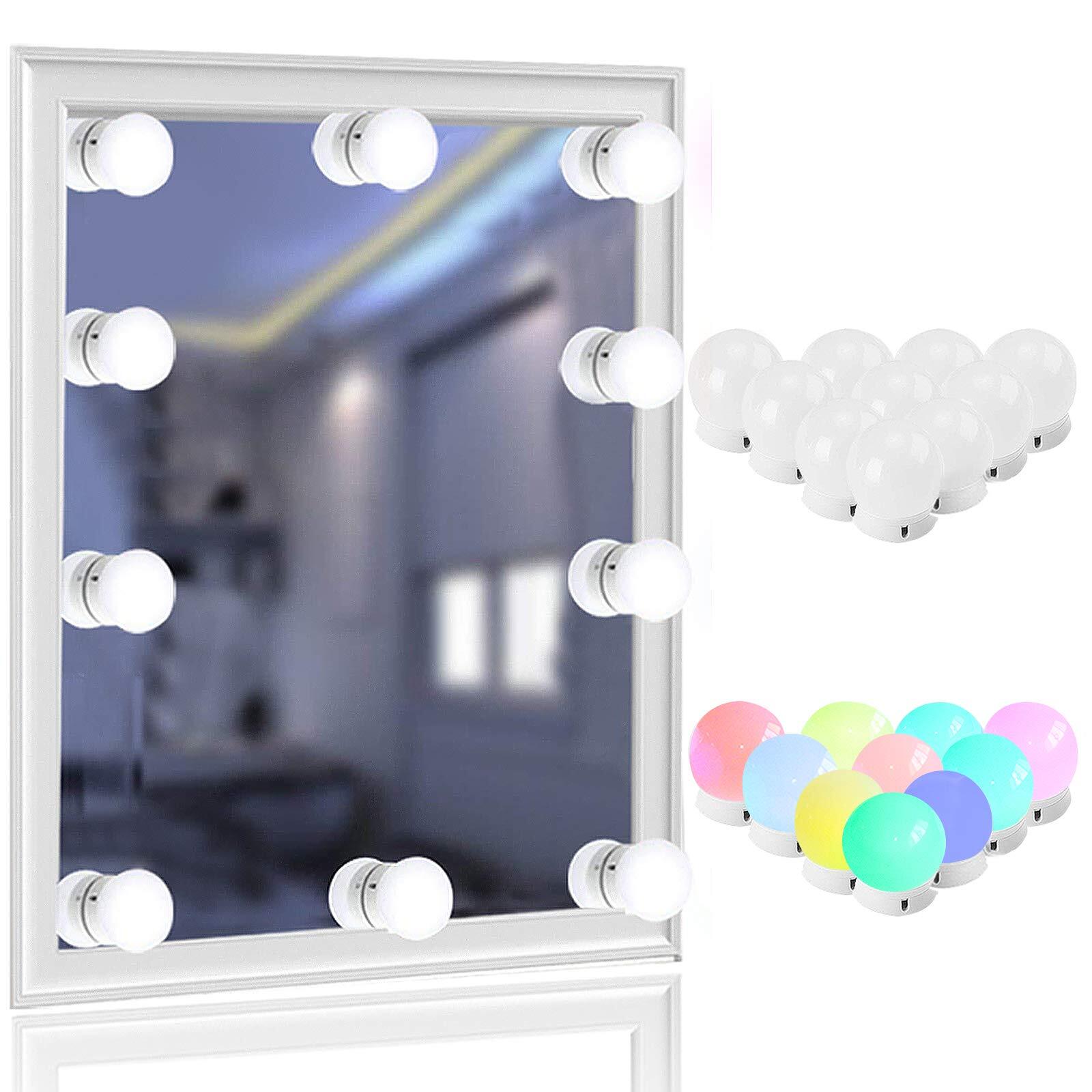 Vanity Mirror Light, RGB Colorful DIY Hollywood Style LED Makeup Mirror