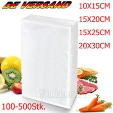 100-500x Vakuumbeutel Vakuumfolie 10x15 15x20...