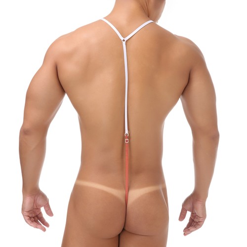 Men Bodysuit Jumpsuit Suspenders Underpants Adjustable G-string One-piece Thong - Picture 14 of 15
