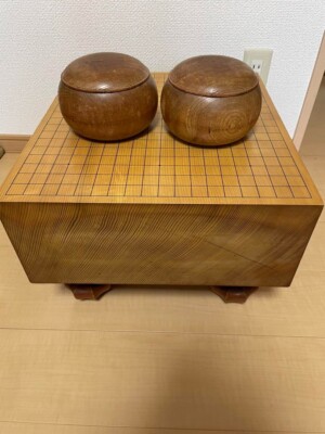 Go Board Japanese Vintage with 4 legs Igo goban S210