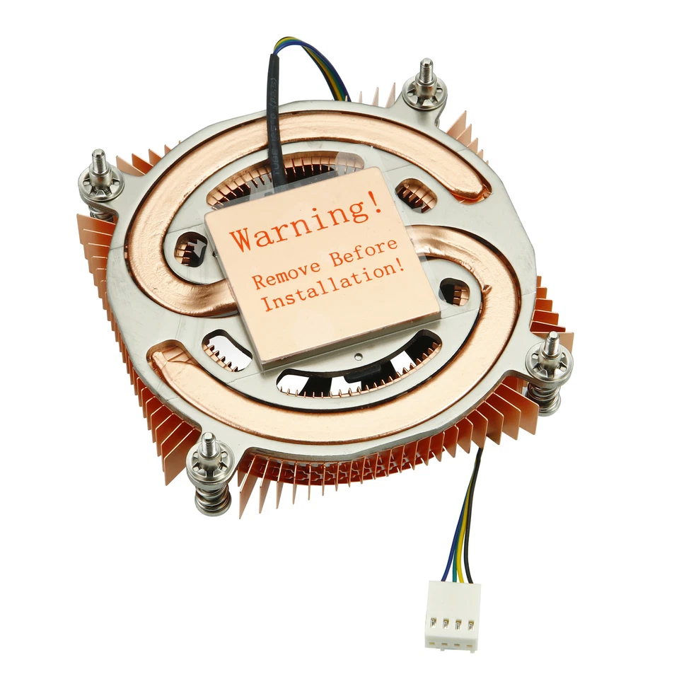 CPU Kühler 130W TDP 90mm PWM Lüfter 2 Kupfer Heatpipes für Intel 115X/1200/1700 - Bild 2 von 4