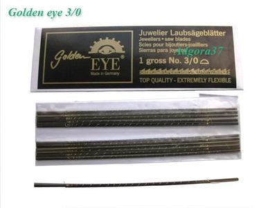 Golden EYE Laubsägen Laubsägeblätter Bündel 12St. für weiche Metalle 1A Qualität