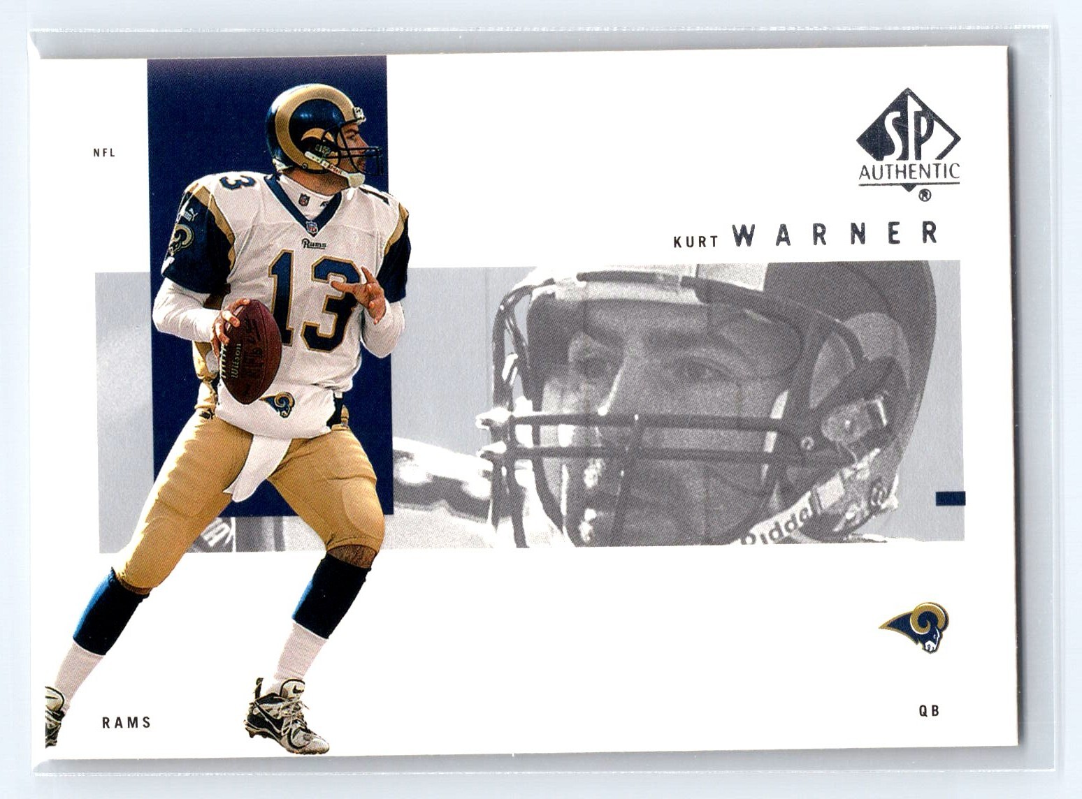 2001 Upper Deck SP Authentic #73 Kurt Warner St. Louis Rams