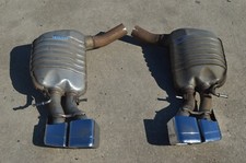 2012 W218 MERCEDES CLS63 AMG REAR EXHAUST MUFFLER MUFFLERS PIPE PAIR 2184900101