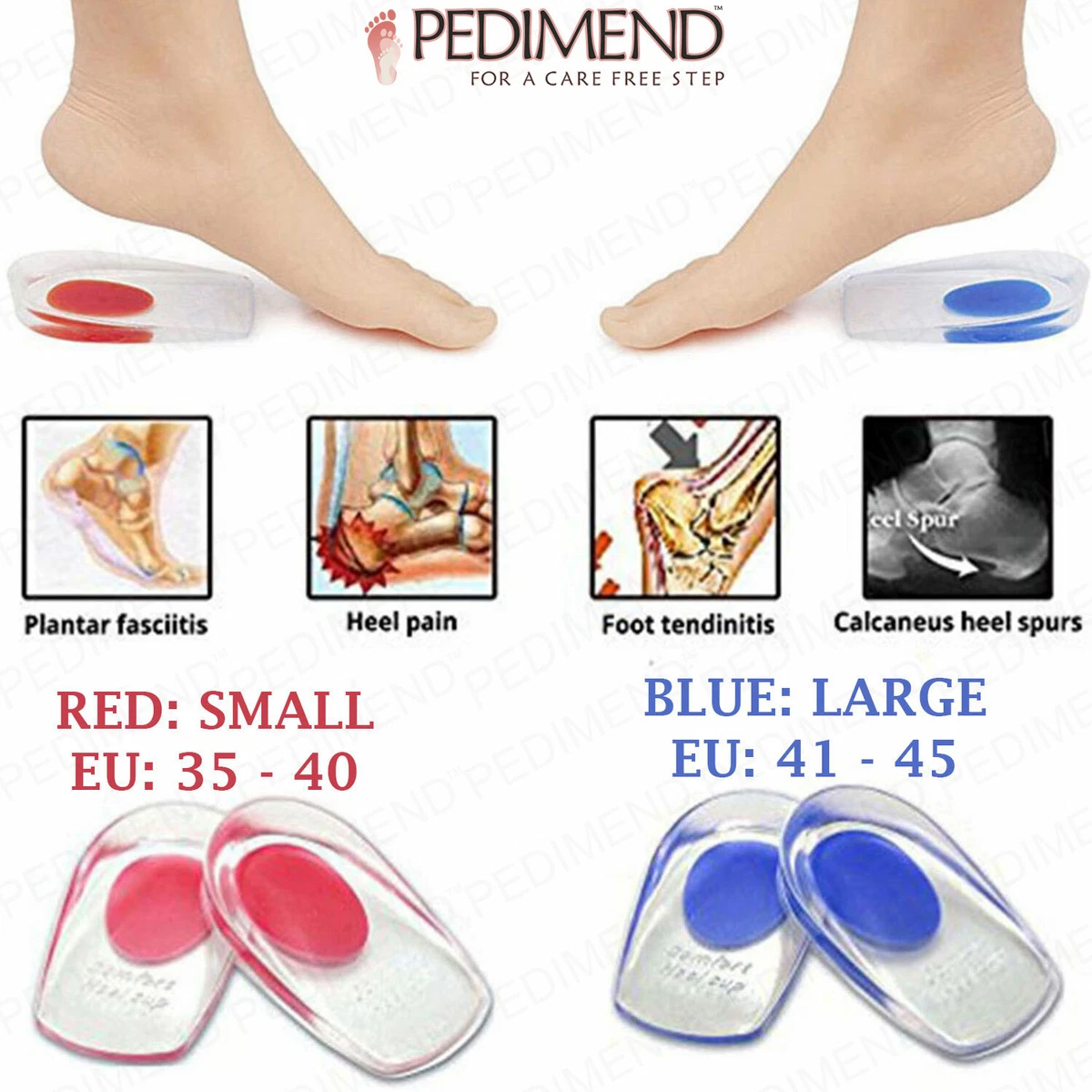 Silicone heel cheap cups