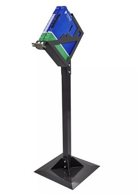 >Perfect Equipment Doppel - Rollenhalter mit Standfuß, schwarz, für 5 KG Rollen