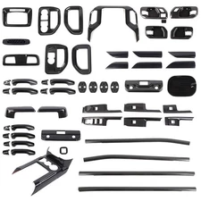 Carbon Fiber Car Interior Decor Cover Trim For Chevy Silverado /GMC SIERRA 19-21