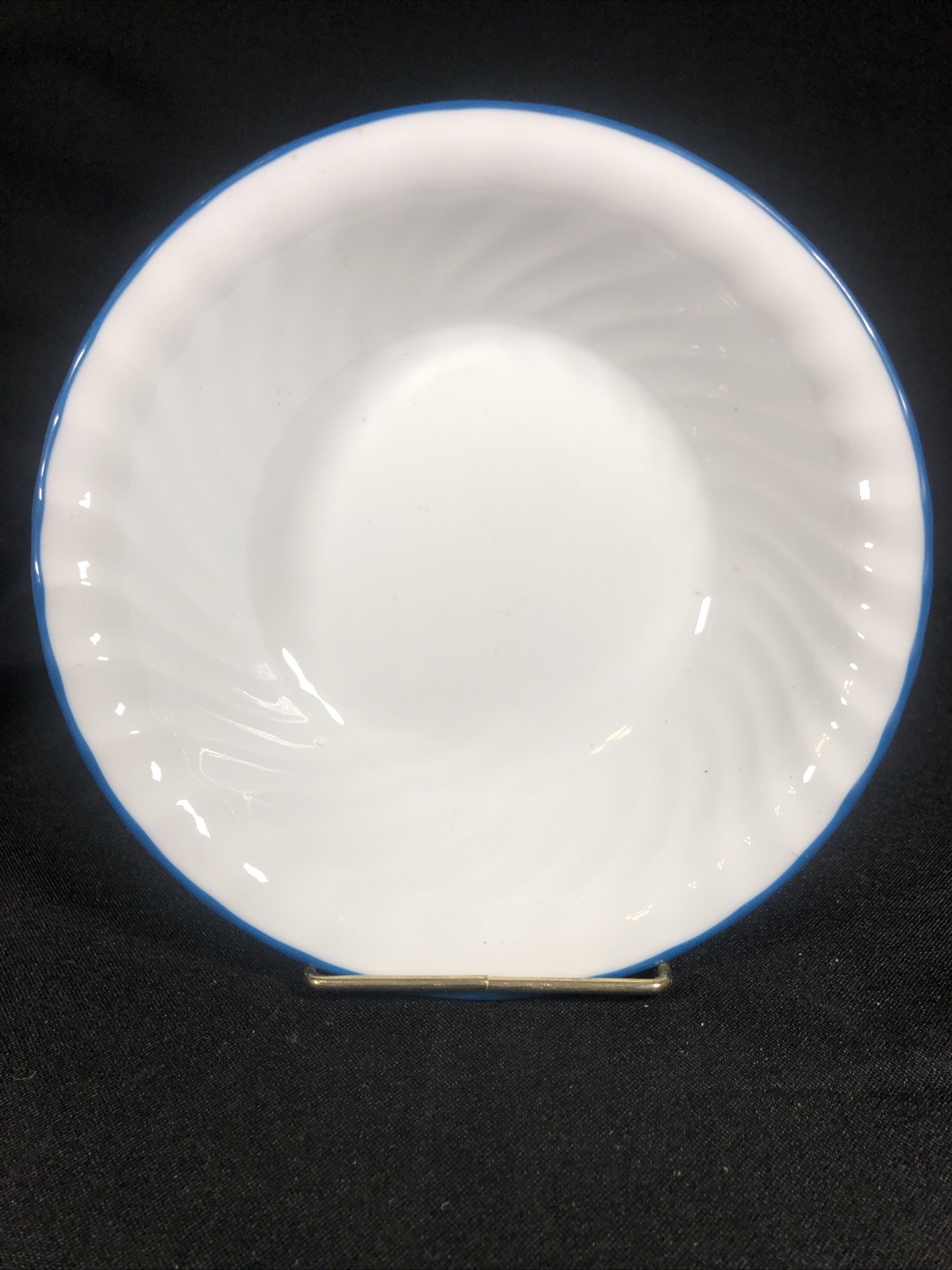 Corelle Blue Velvet  7  1/4” Blue & White Swirl Cereal Soup Bowl