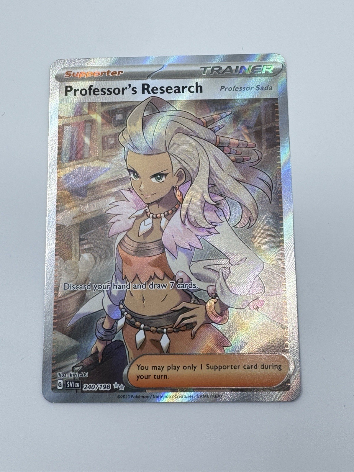 Professor's Research (Professor Sada) 240/198 Scarlet & Violet Pokemon NM+