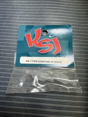KSJ 419 T TYPE CLEAR FUEL FILTERS (2) RC GAS MOTOR PARTS