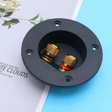 2Pcs Round Speaker Terminal Connectors Binding Post for Subwoofer Installation