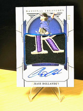 2024 Panini National Treasures CHASE DOLLANDER ROOKIE CARD HOLO AUTO PATCH #3/5