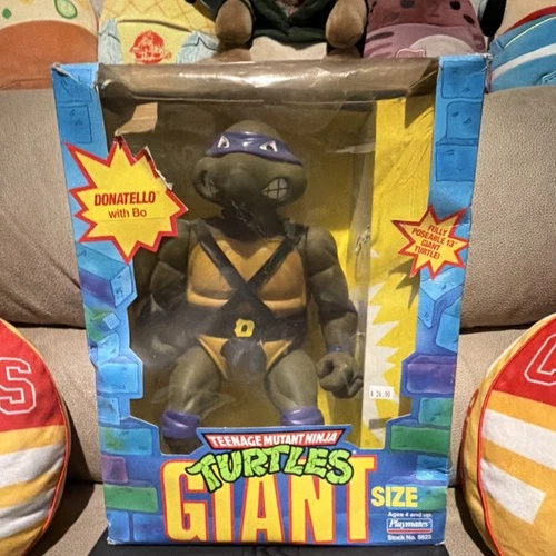 Playmates Donatello TMNT 13" Action Figure 1989 Giant Size Fully Poseable