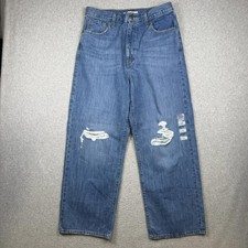 Brand New Levi's Women's Size W31x29L High Waisted Distressed Cropped Jeans