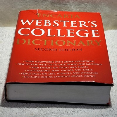 Encarta Webster's College Dictionary: 2nd Edition, Excellent Condition, See Pics