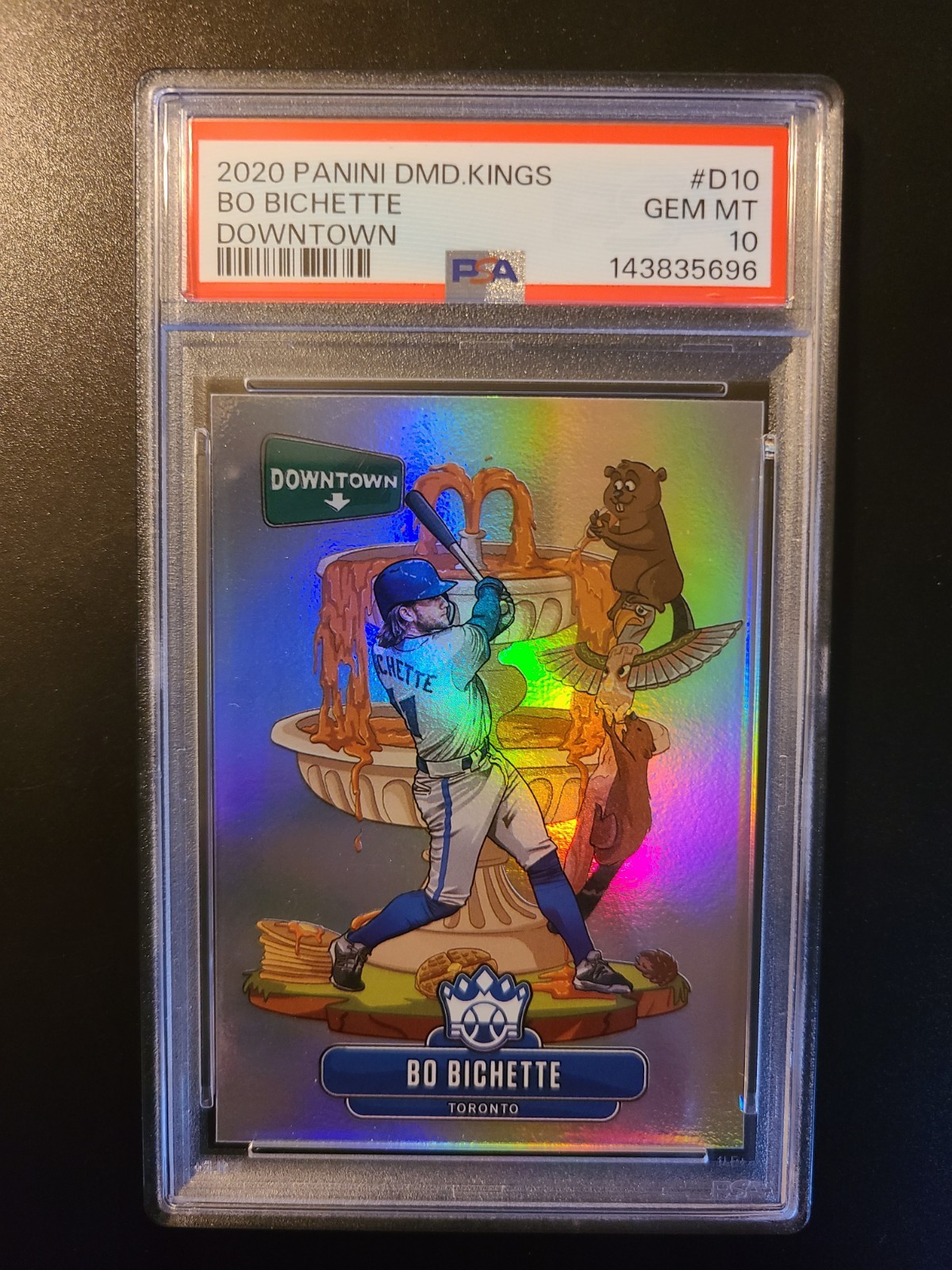 2020 Panini Diamond Kings Bo Bichette Downtown Rookie SSP #D10 Mets PSA 10