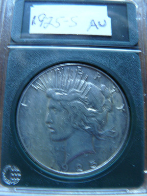 1925-S Peace Dollar XF-AU Condition