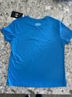 Under Armour Tech Varsity Graphic Youth Girls T-Shirt Blue NWT  Size Youth Med — photo 3