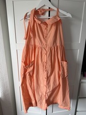 La Radoute Mademoiselle R Orange Size 18 Halter Neck Dress Midi Summer Holiday