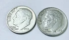 1963 Roosevelt Dimes, 90% Silver Lot Of 2 Circulated Coins Free Shipping #8728