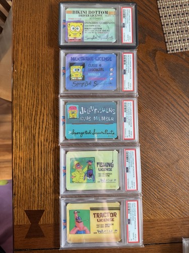 2025 Topps Chrome SpongeBob 25th Anniversary Complete PSA 10 License Set